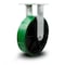 Service Caster 12 Inch Extra Heavy Duty Green Poly on Cast Iron Wheel Rigid Top Plate Caster SCC-KP92R1230-PUR-GB - alternate 1